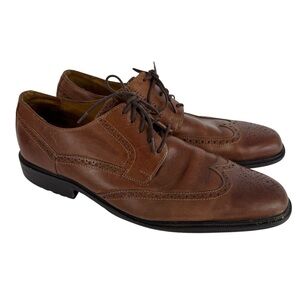 Cole Haan Nike Air Wingtip Oxfords Shoes Lace Up Men’s Size 12 Brown Leather